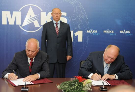 Vladimir Putin attends MAKS international air show