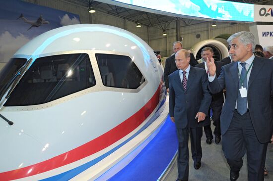 Vladimir Putin attends MAKS international air show in Zhukovsky