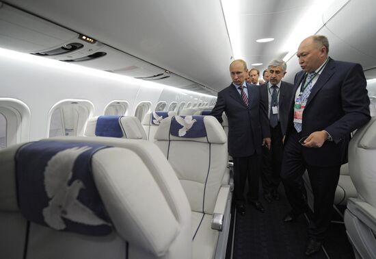 Vladimir Putin attends MAKS international air show in Zhukovsky
