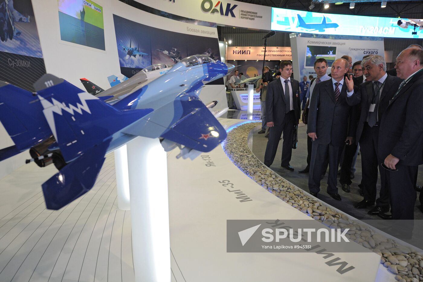 Vladimir Putin attends MAKS international air show in Zhukovsky