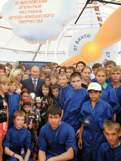 Vladimir Putin attends MAKS international air show in Zhukovsky