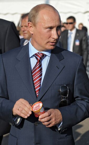 Vladimir Putin attends MAKS international air show in Zhukovsky