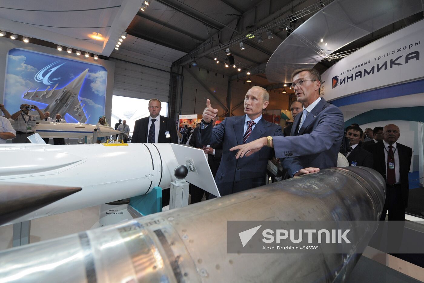 Vladimir Putin attends MAKS international air show in Zhukovsky