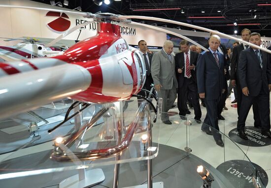 Vladimir Putin attends MAKS international air show in Zhukovsky
