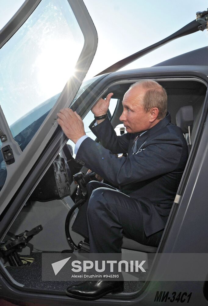 Vladimir Putin attends MAKS international air show in Zhukovsky