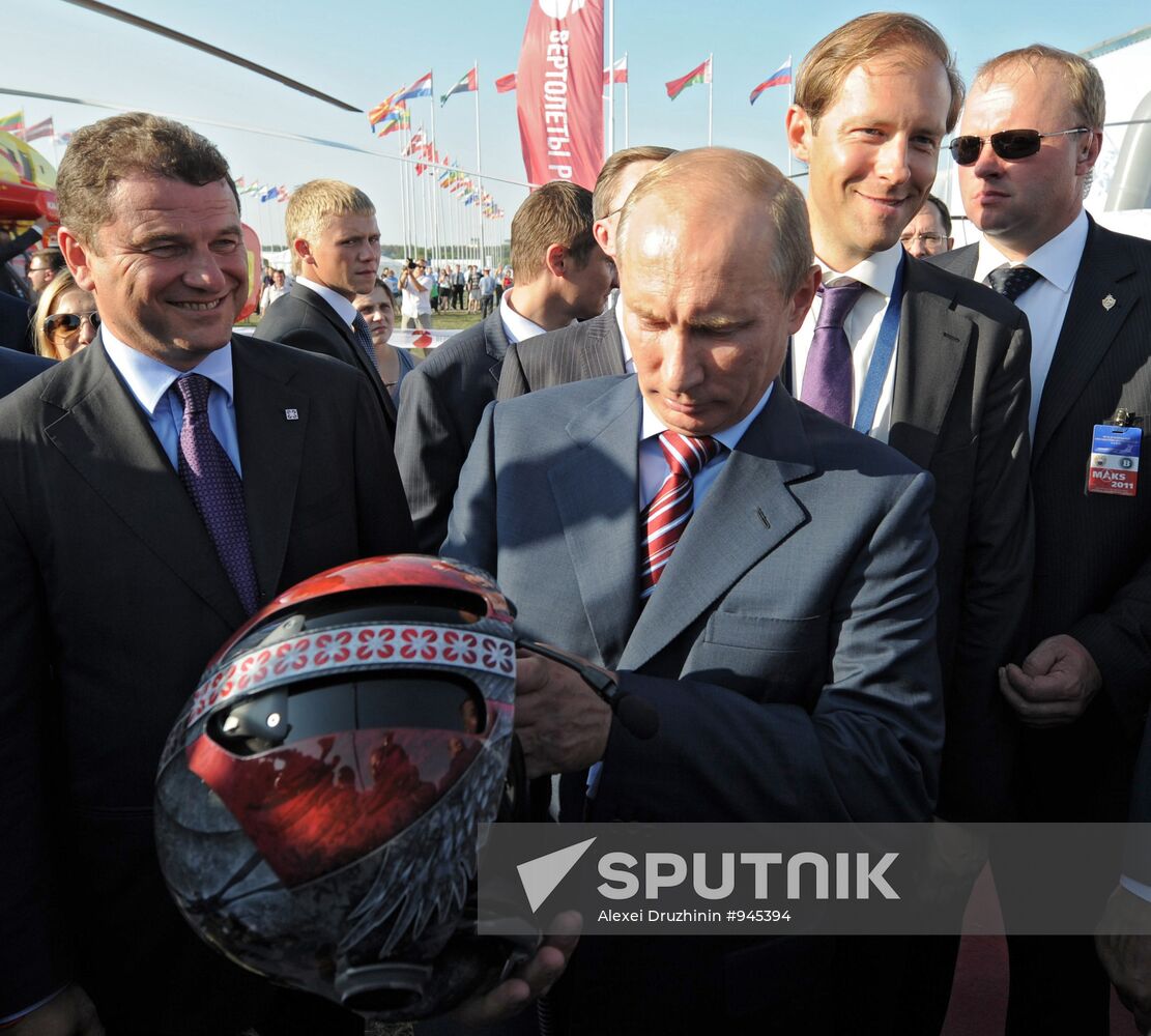 Vladimir Putin attends MAKS international air show in Zhukovsky