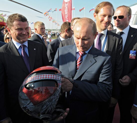 Vladimir Putin attends MAKS international air show in Zhukovsky