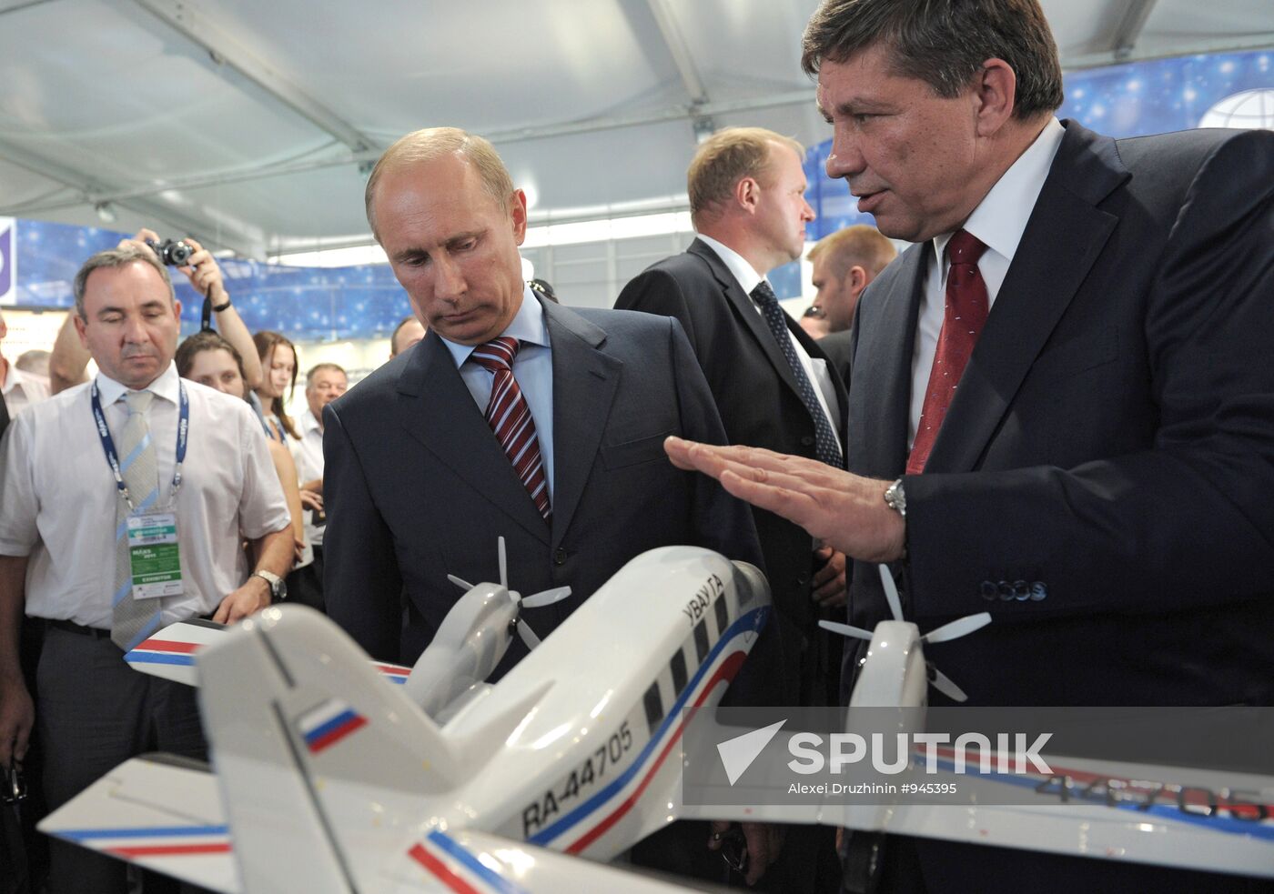 Vladimir Putin attends MAKS international air show in Zhukovsky