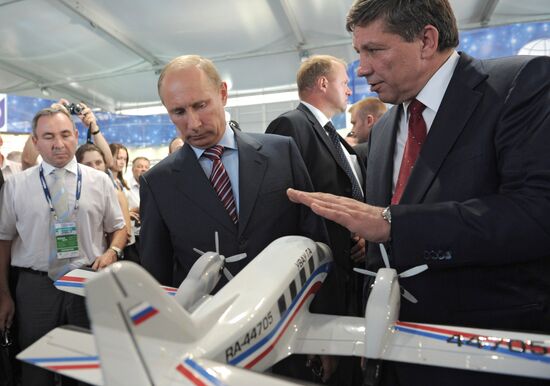 Vladimir Putin attends MAKS international air show in Zhukovsky