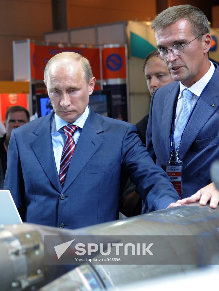 Vladimir Putin attends MAKS international air show in Zhukovsky