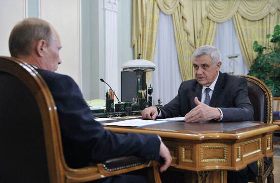 Working meeting between Vladimir Putin and Nikolay Vinogradov