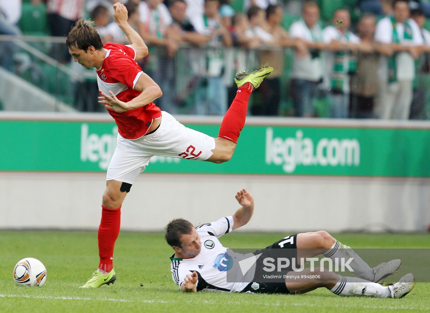 Football European League. Match "Legia" - "Spartak"