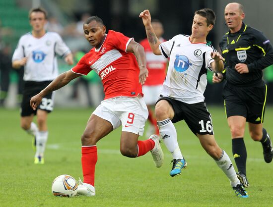 Football European League. Match "Legia" - "Spartak" (Moscow)