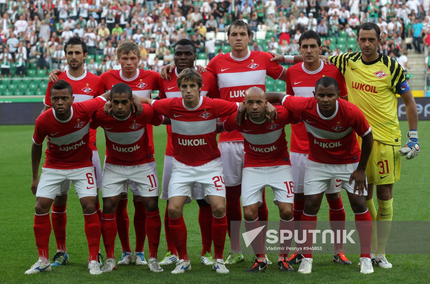Football European League. Match "Legia" - "Spartak" (Moscow)