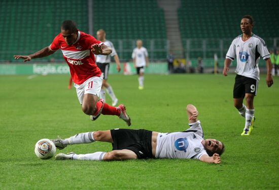 Football European League. Match "Legia" - "Spartak" (Moscow)