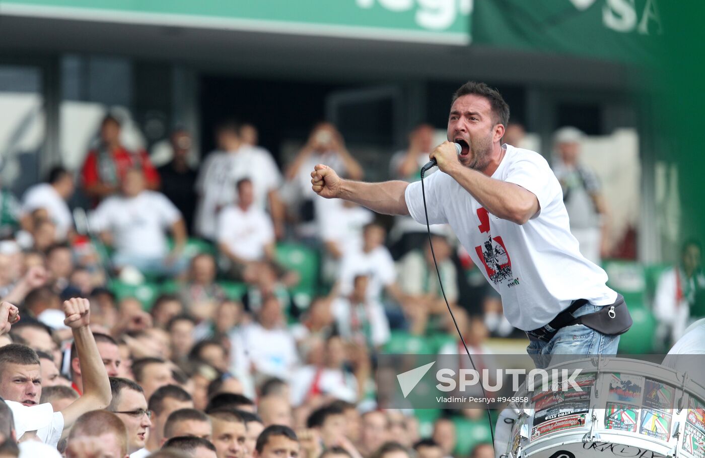 Football European League. Match "Legia" - "Spartak" (Moscow)