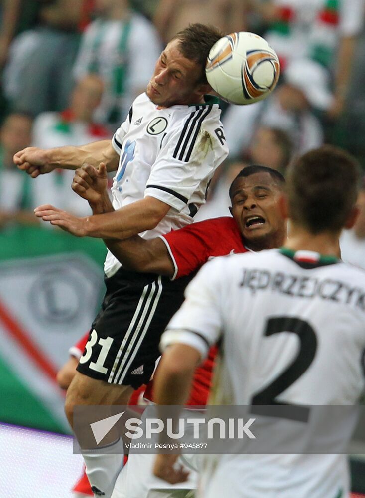 Football European League. Match "Legia" - "Spartak" (Moscow)