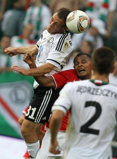Football European League. Match "Legia" - "Spartak" (Moscow)