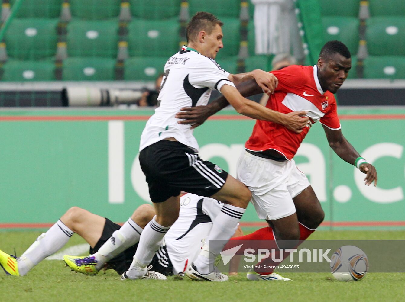 Football European League. Match "Legia" - "Spartak" (Moscow)