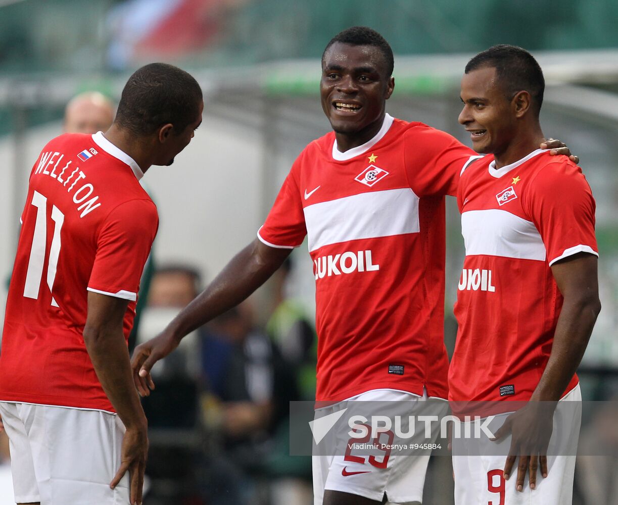 Football European League. Match "Legia" - "Spartak" (Moscow)
