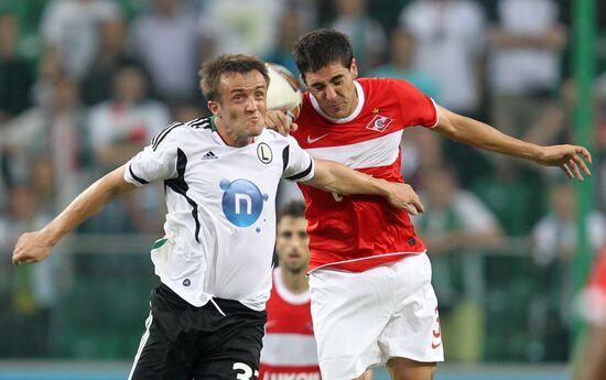 Football European League. Match "Legia" - "Spartak" (Moscow)