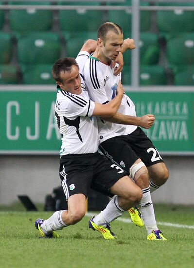 Football European League. Match "Legia" - "Spartak" (Moscow)