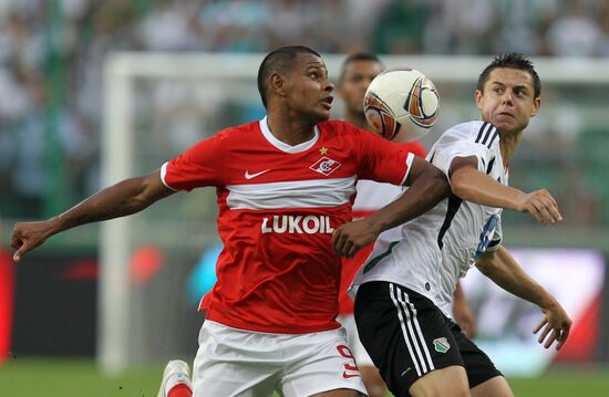 Football European League. Match "Legia" - "Spartak" (Moscow)