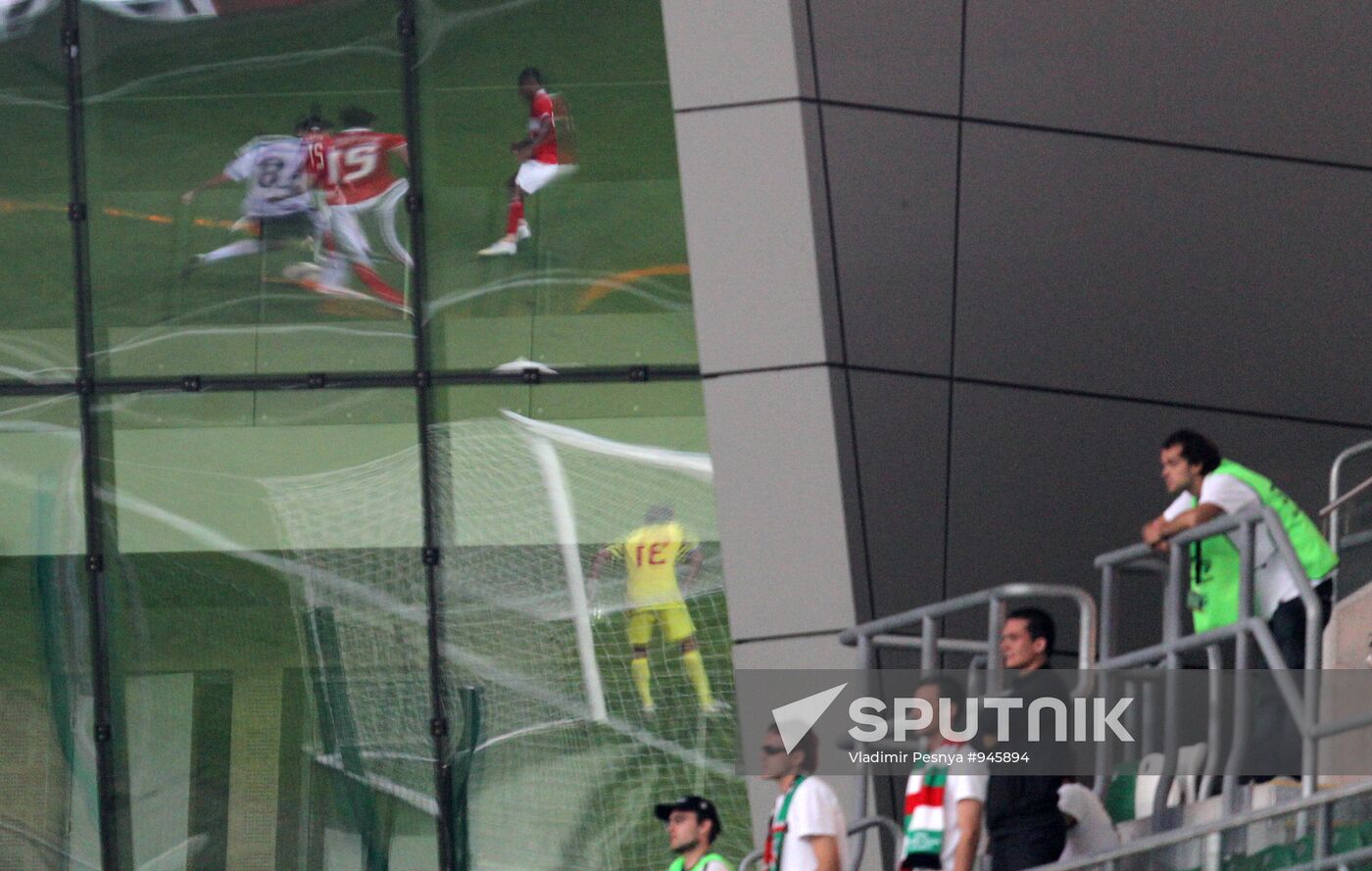 Football European Leagure. Match Legia - Spartak (Moscow)