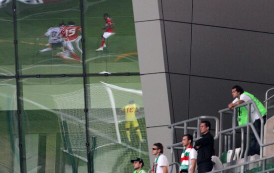 Football European Leagure. Match Legia - Spartak (Moscow)