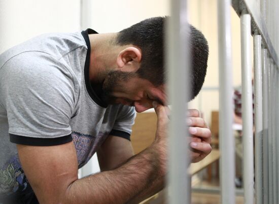 Sportsman Rasul Mirzayev in Moscow's Zamoskvorechye court