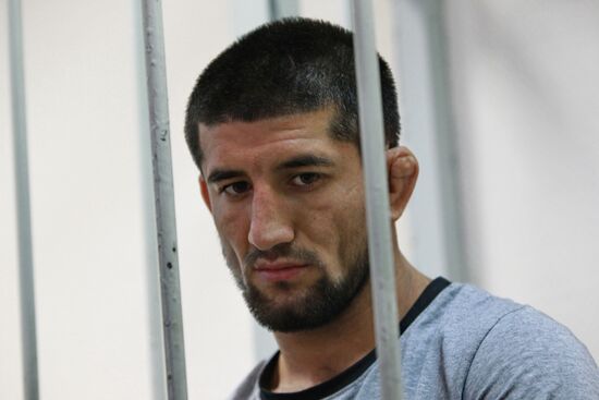 Sportsman Rasul Mirzayev in Moscow's Zamoskvorechye court