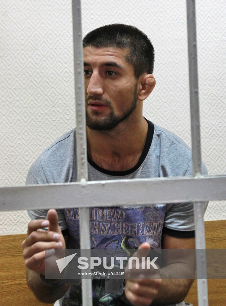 Sportsman Rasul Mirzayev in Moscow's Zamoskvorechye court