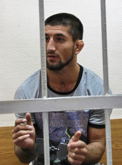 Sportsman Rasul Mirzayev in Moscow's Zamoskvorechye court