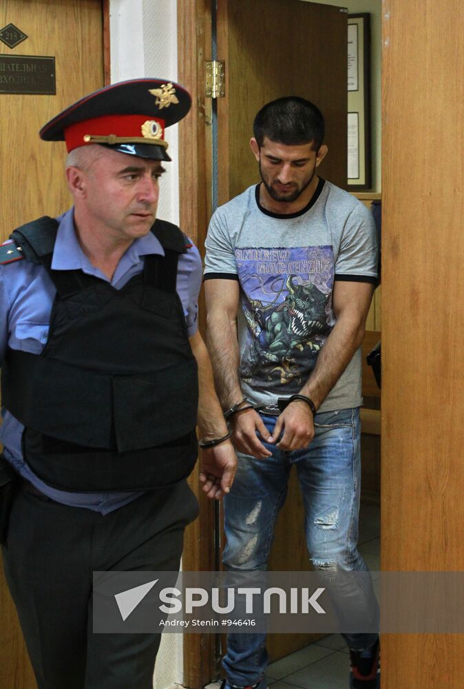 Sportsman Rasul Mirzayev in Moscow's Zamoskvorechye court