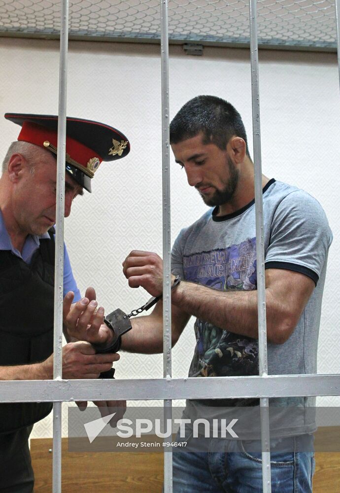 Sportsman Rasul Mirzayev in Moscow's Zamoskvorechye court