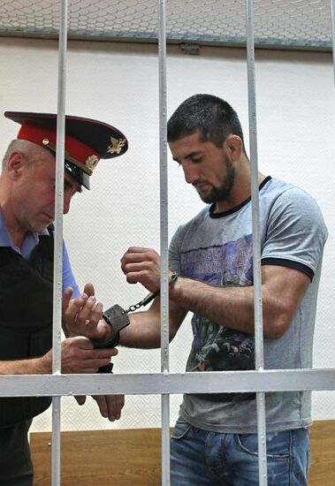 Sportsman Rasul Mirzayev in Moscow's Zamoskvorechye court