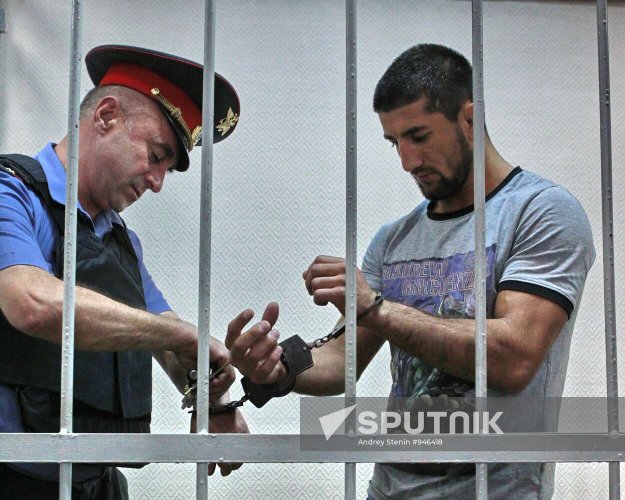 Sportsman Rasul Mirzayev in Moscow's Zamoskvorechye court