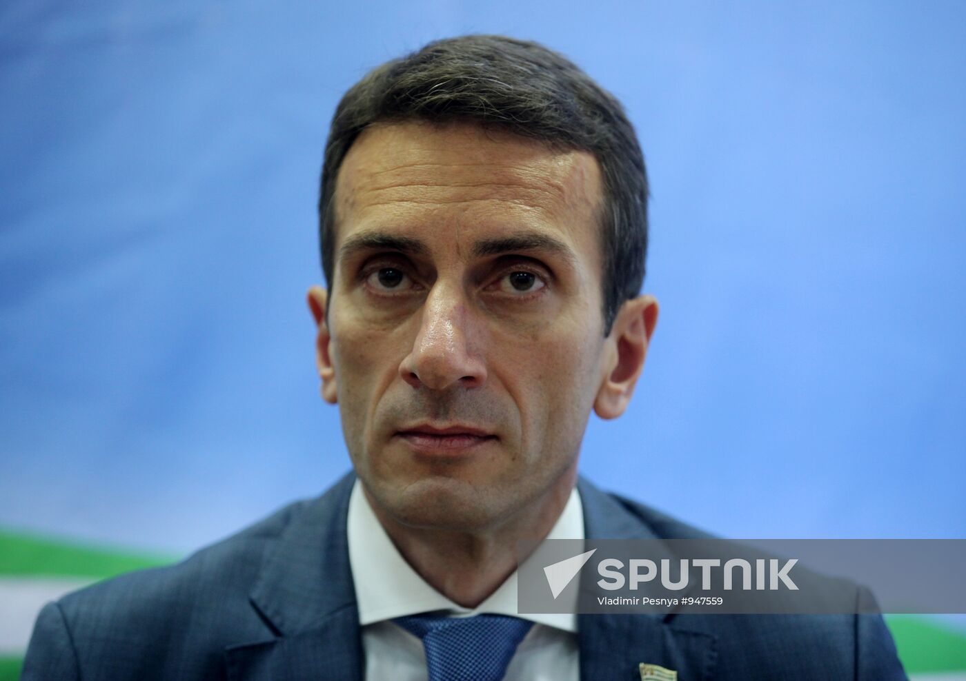 Abkhaz Ambassador to Russia Igor Akhba holds press conference