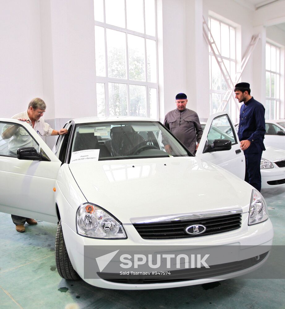 Lada Priora car first batch manufactured in Chechnya