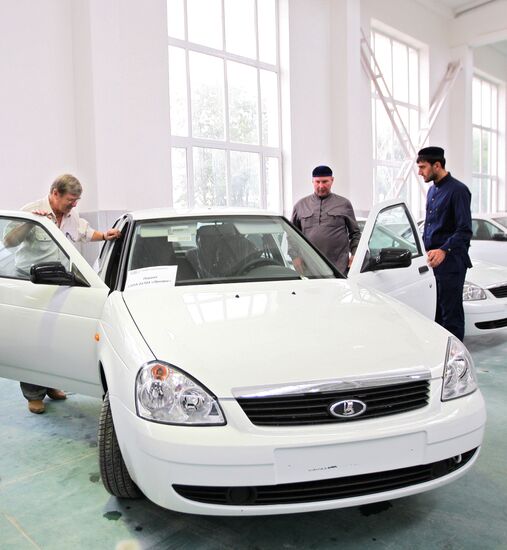 Lada Priora car first batch manufactured in Chechnya