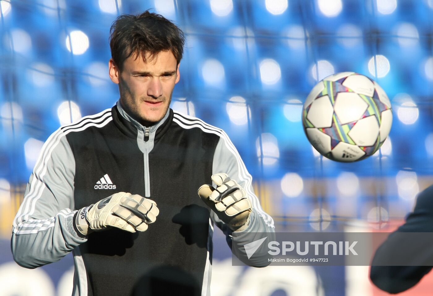 Pre-match training session at FC Olympic