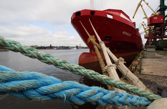Container terminal at Kaliningrad Port
