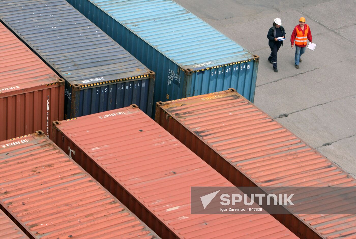 Container terminal at Kaliningrad Port