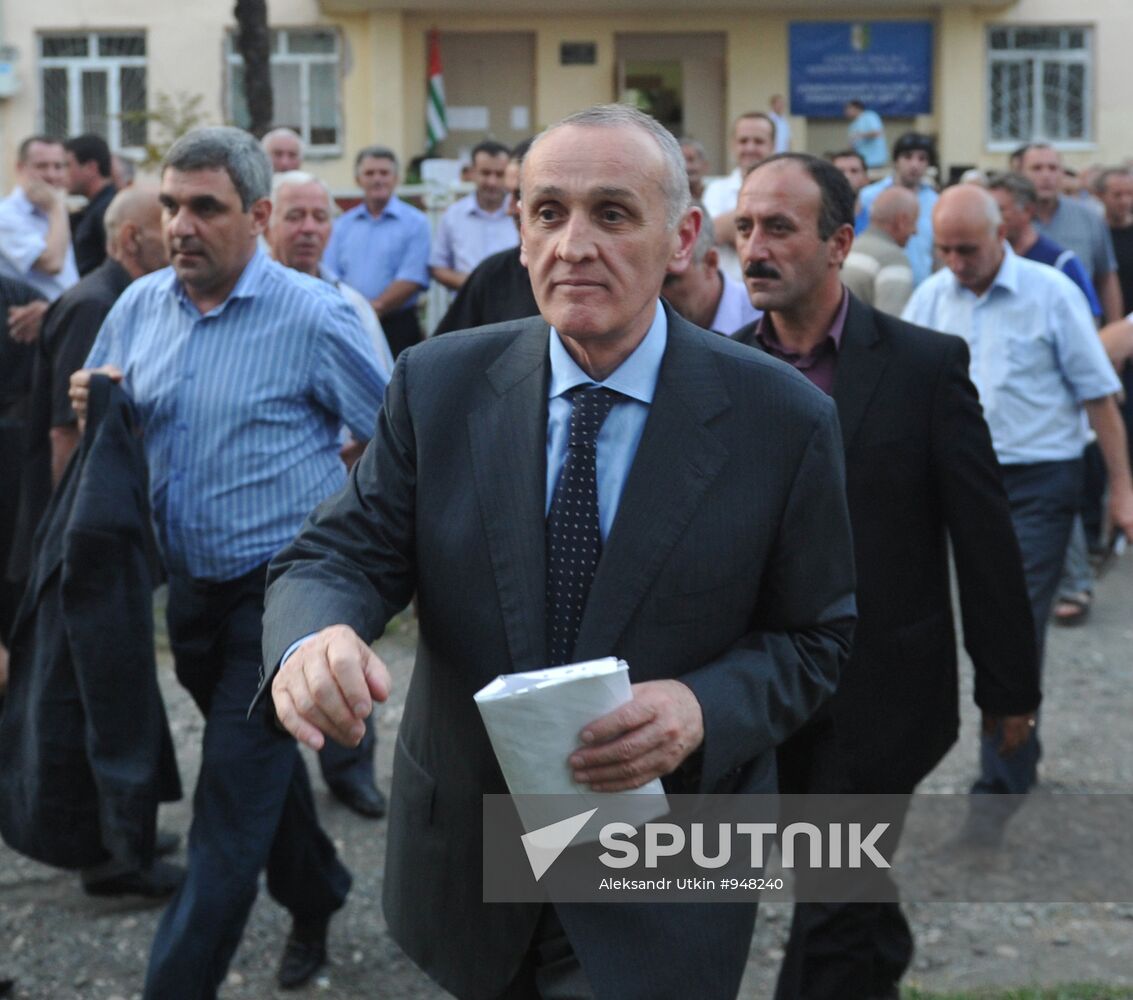 Abkhazian presidential candidate Alexander Ankvab