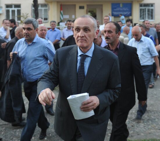 Abkhazian presidential candidate Alexander Ankvab