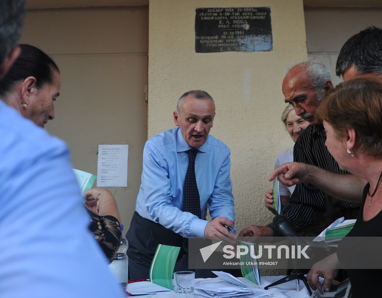 Abkhazian presidential candidate Alexander Ankvab