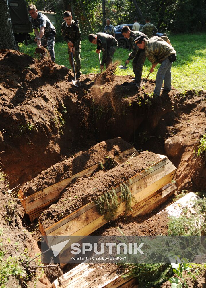 Reburial of World War II soldiers in Novgorod region