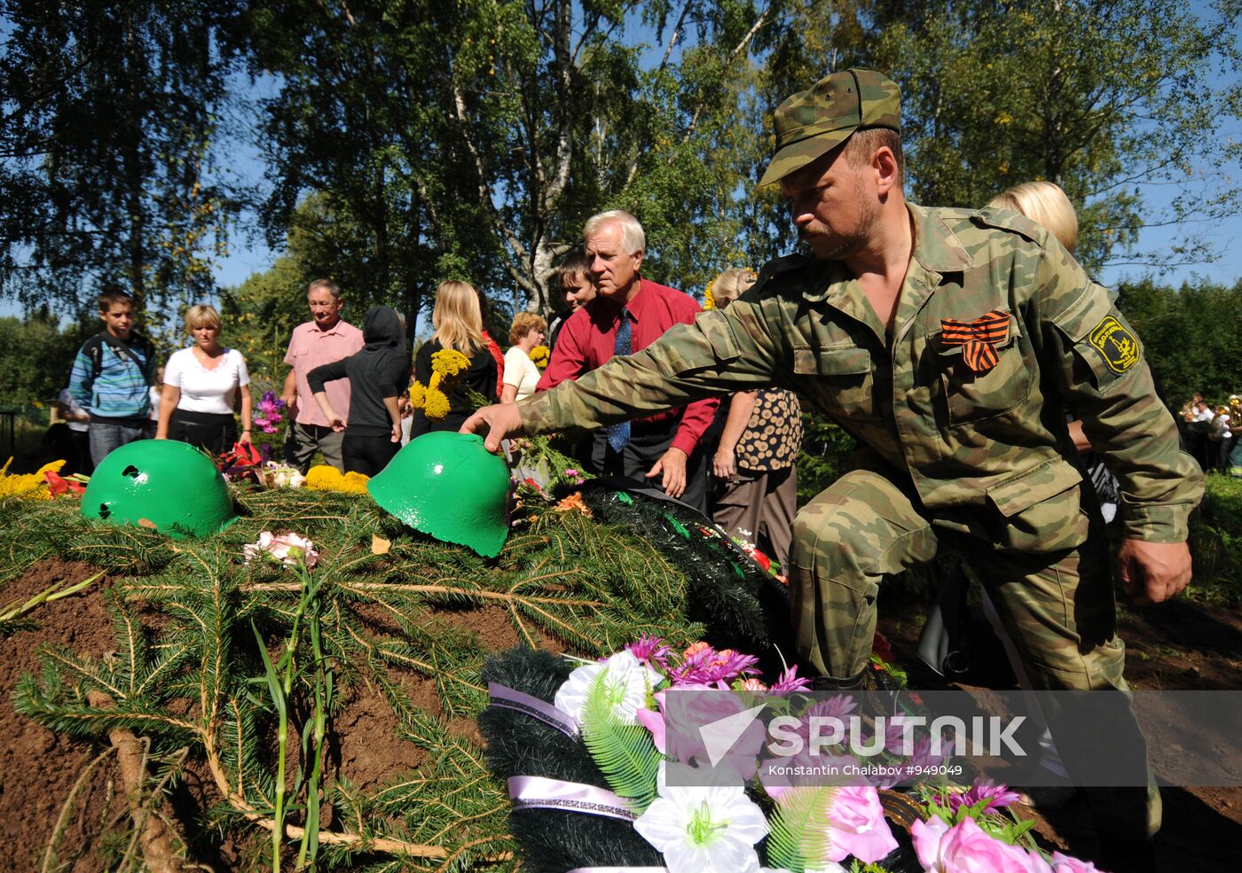 Reburial of World War II soldiers in Novgorod region