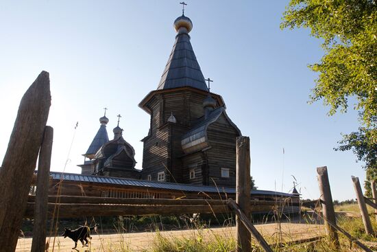 Pochozersky church in wooden church ensemble