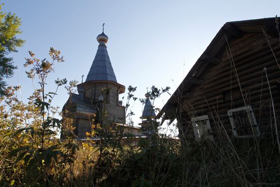 Pochozersky church in wooden church ensemble